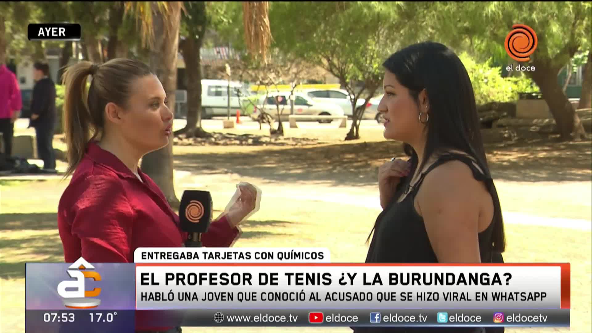 Habló una de las mujeres que conoció al "profesor de tenis"