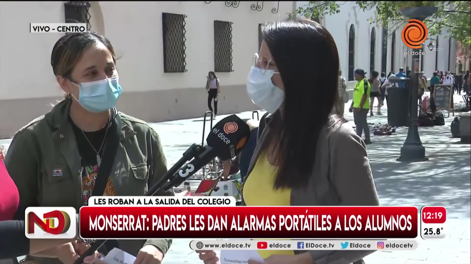 Robos a la salida del Colegio Monserrat: usan una medida de prevención casera