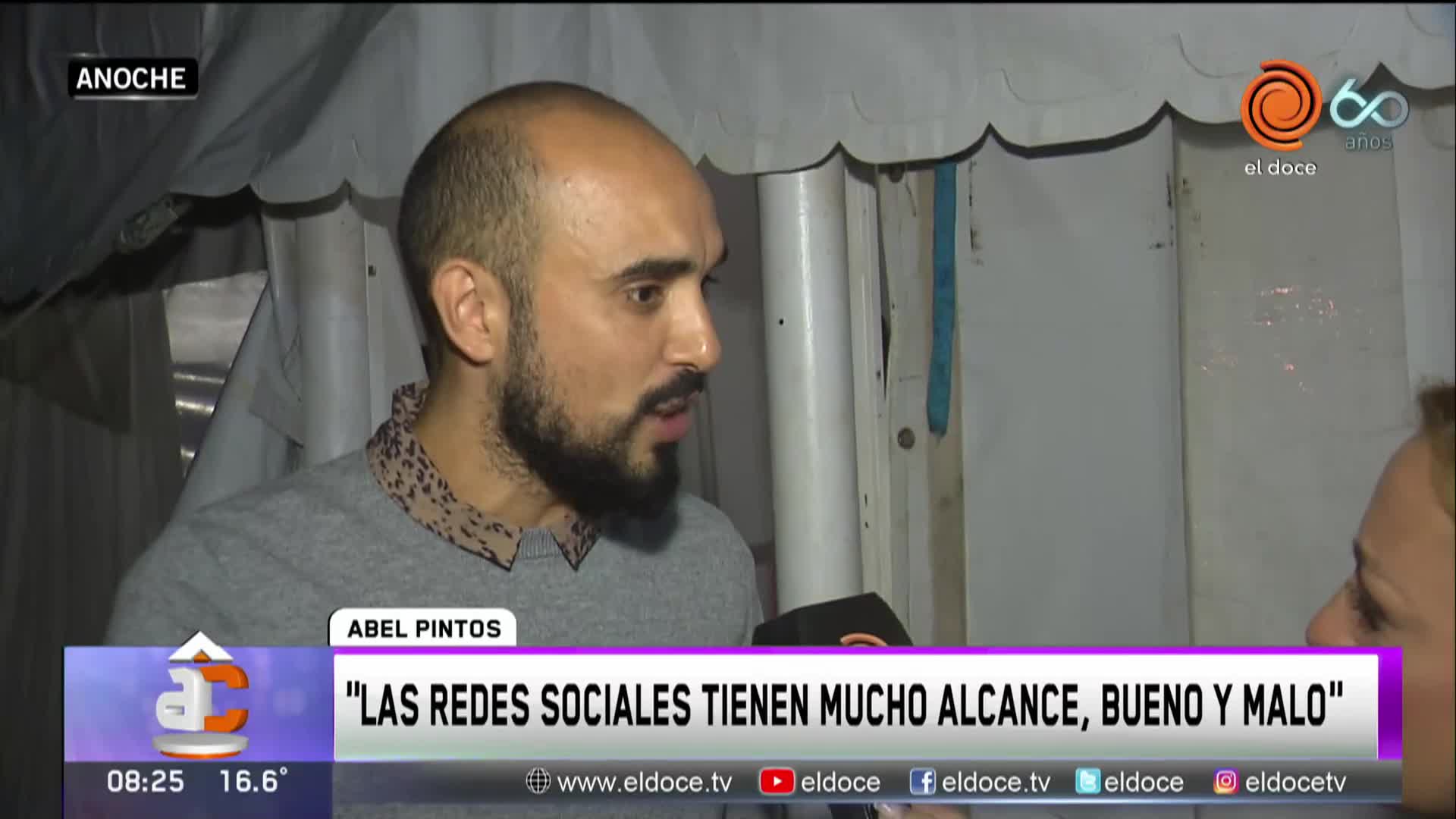 Abel Pintos: "Las redes sociales tienen mucho alcance, bueno o malo"