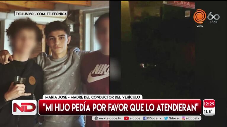 La mamá del conductor del auto en el que murió Blas: "Había cuatro policías apuntándoles"