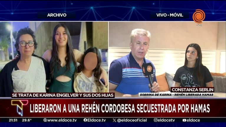 Qué se sabe de la cordobesa que Hamas liberó junto a sus hijas