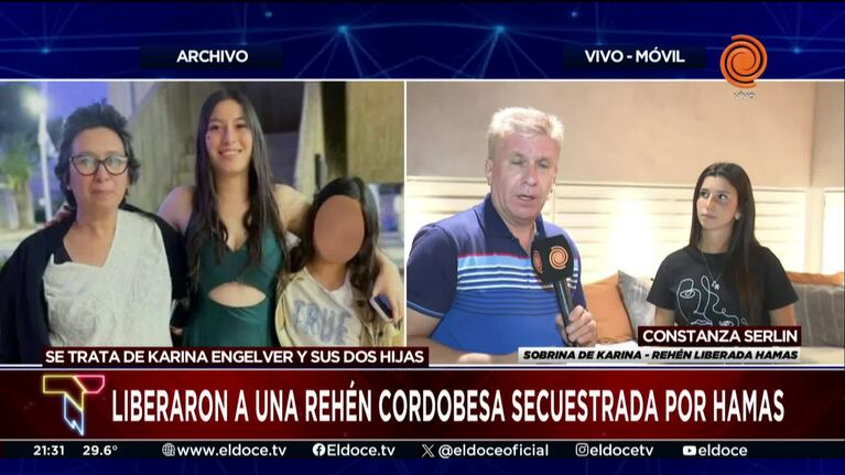 Qué se sabe de la cordobesa que Hamas liberó junto a sus hijas