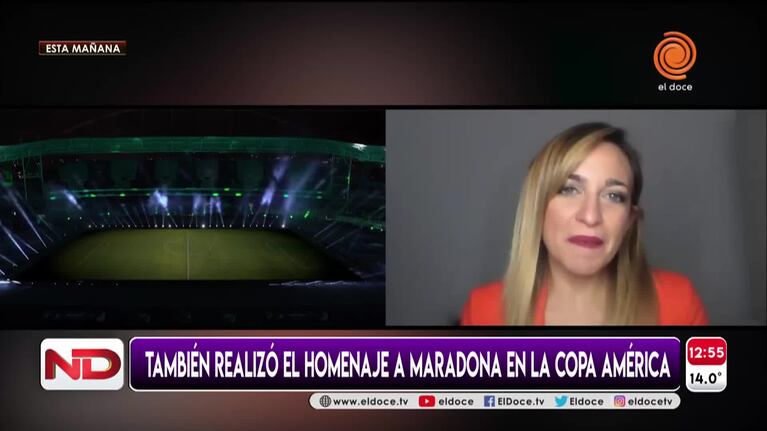 El autor del homenaje a Maradona en la Copa América contó el detrás de escena