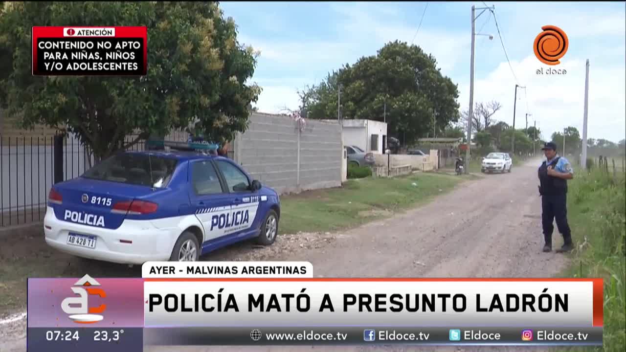La muerte del presunto ladrón en Malvinas Argentinas 