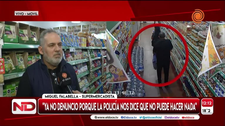 "Mechero" robó productos de un almacén del centro