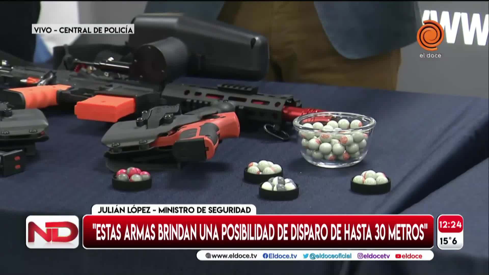 La Policía adquirirá armas no letales que lanzan gas pimienta