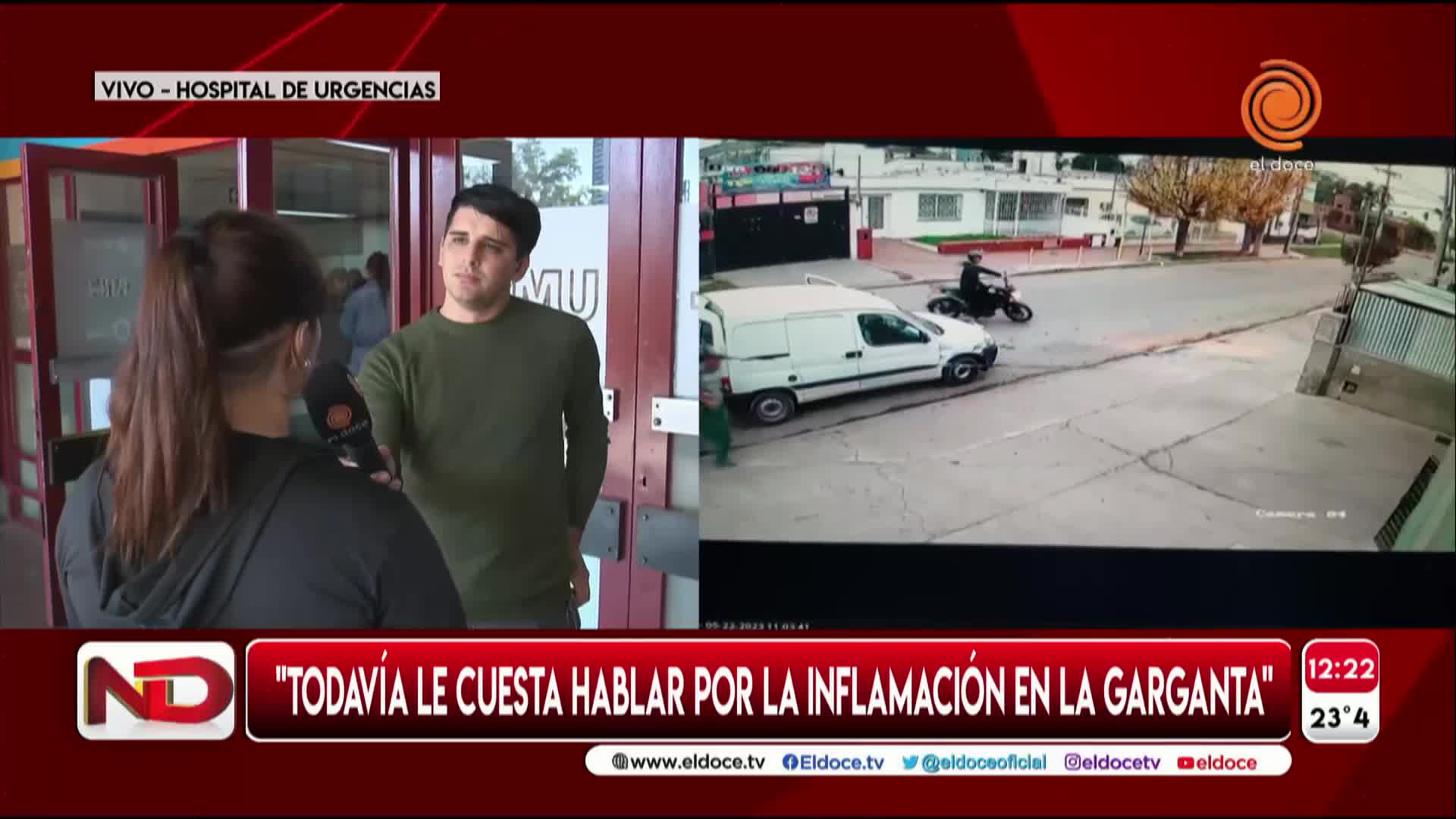 El hombre baleado en el cuello se despertó y respira por sus propios medios