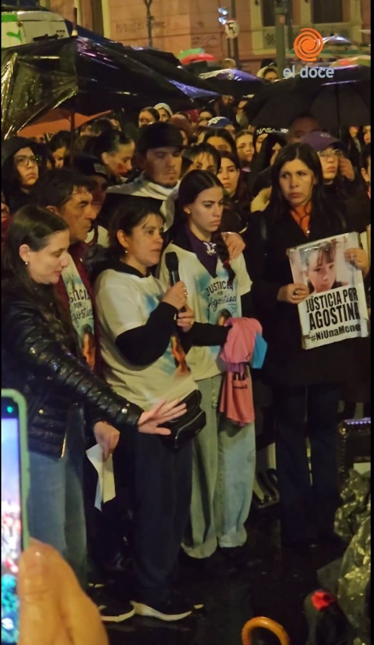La abuela de Agostina pidió que “su muerte no sea en vano”
