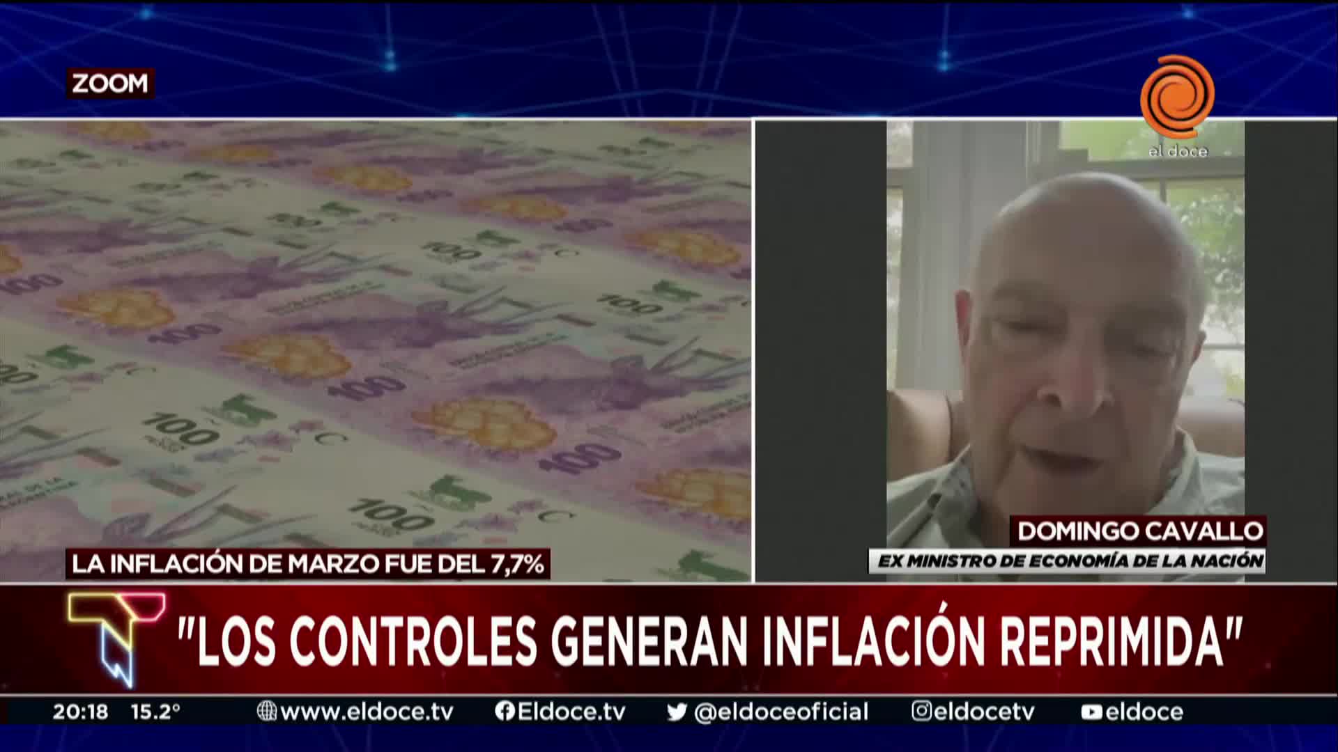 Cavallo opinó sobre la inflación y cargó contra el Gobierno nacional