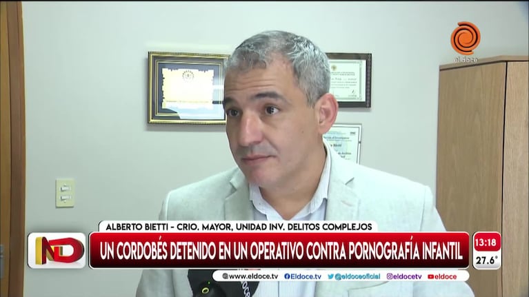 Detuvieron a un cordobés en un operativo contra pornografía infantil