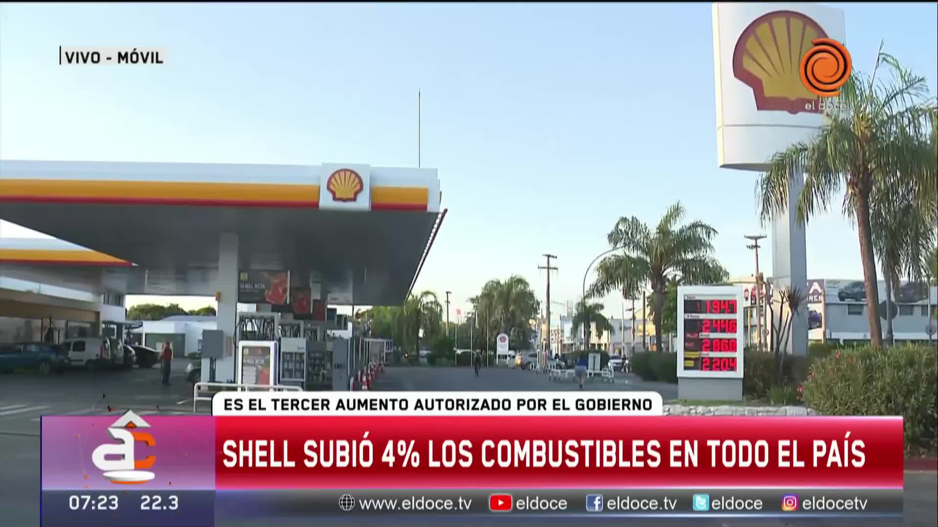 Shell aumentó un 4% en promedio el precio de sus combustibles