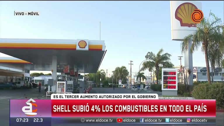 Shell aumentó un 4% en promedio el precio de sus combustibles