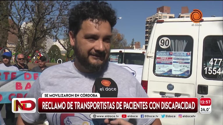 El reclamo de transportistas para personas con discapacidad en Córdoba