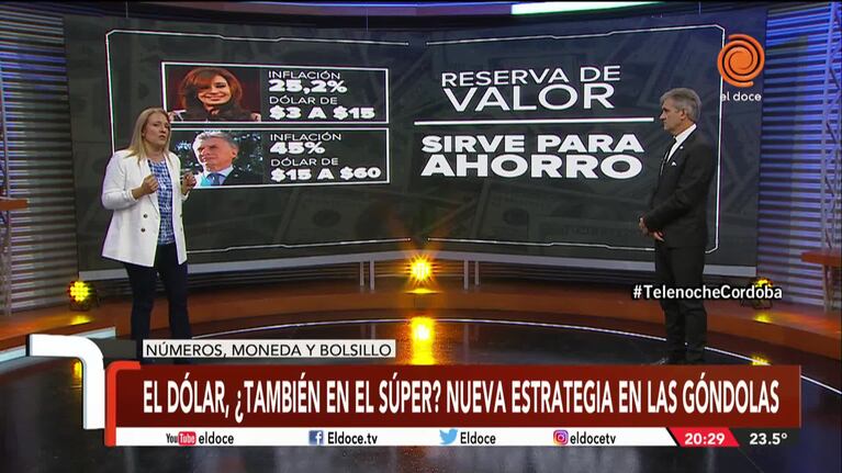 Los supermercados también aceptan los dólares