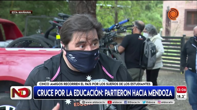 Cruce por la Educación: partieron a Mendoza para seguir juntando sueños