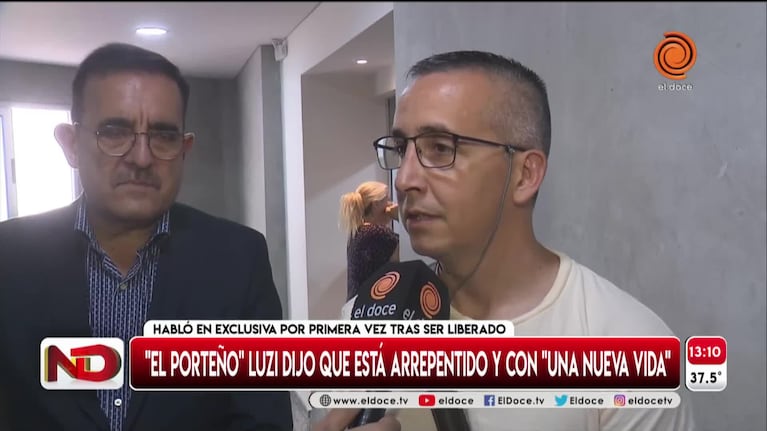 El "Porteño" Luzi habló tras su liberación: "Siento mucho arrepentimiento"