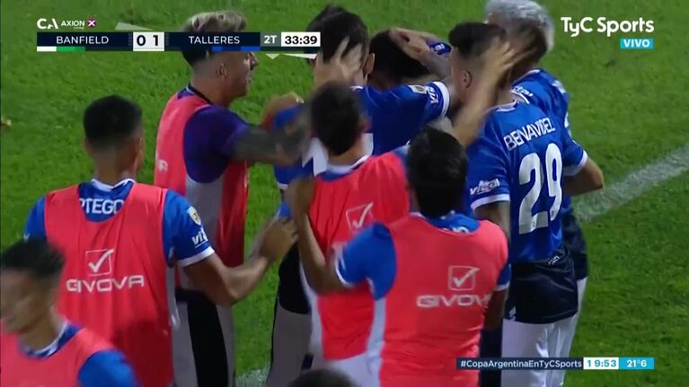 Santos puso el 1 a 0 de Talleres sobre Banfield