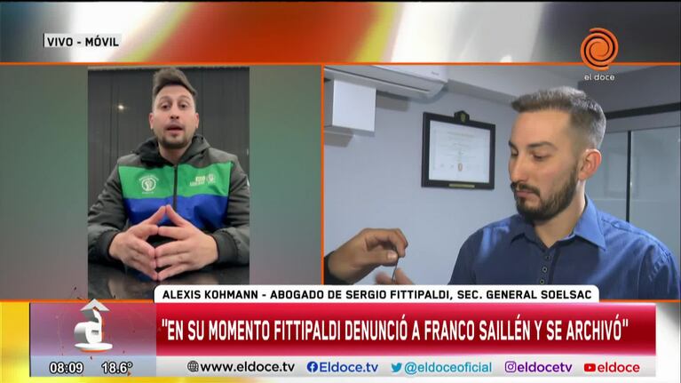 El abogado de Fittipaldi apuntó a Franco Saillén por el crimen sindical
