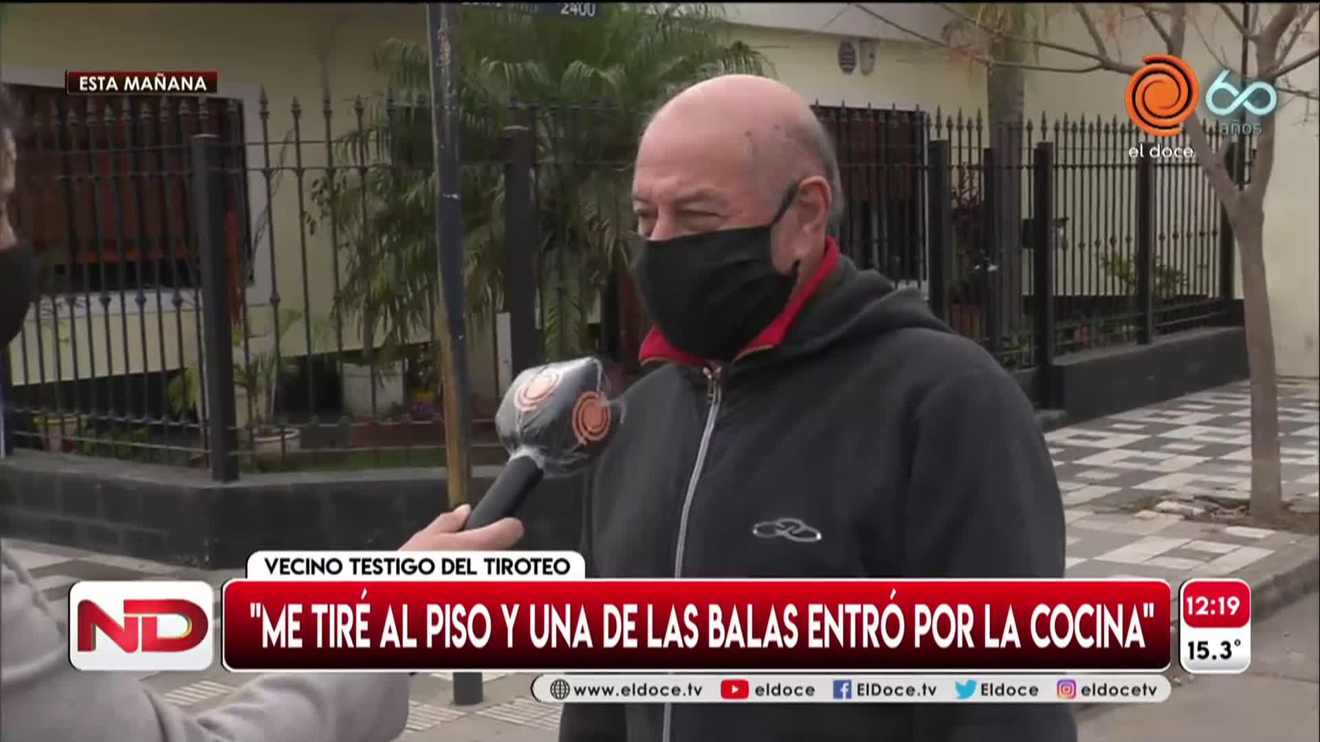 Tiroteo en barrio Balcarce: "Me tiré al piso y una bala entró por la cocina"