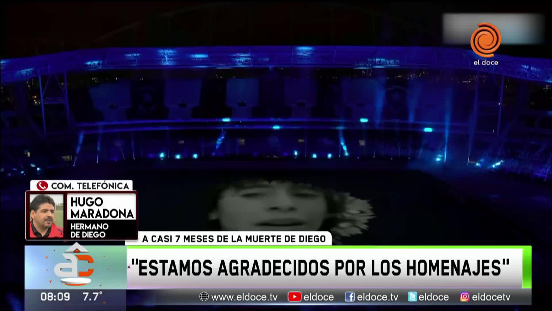 A casi siete meses de la muerte de Diego, Hugo Maradona habló con El Doce