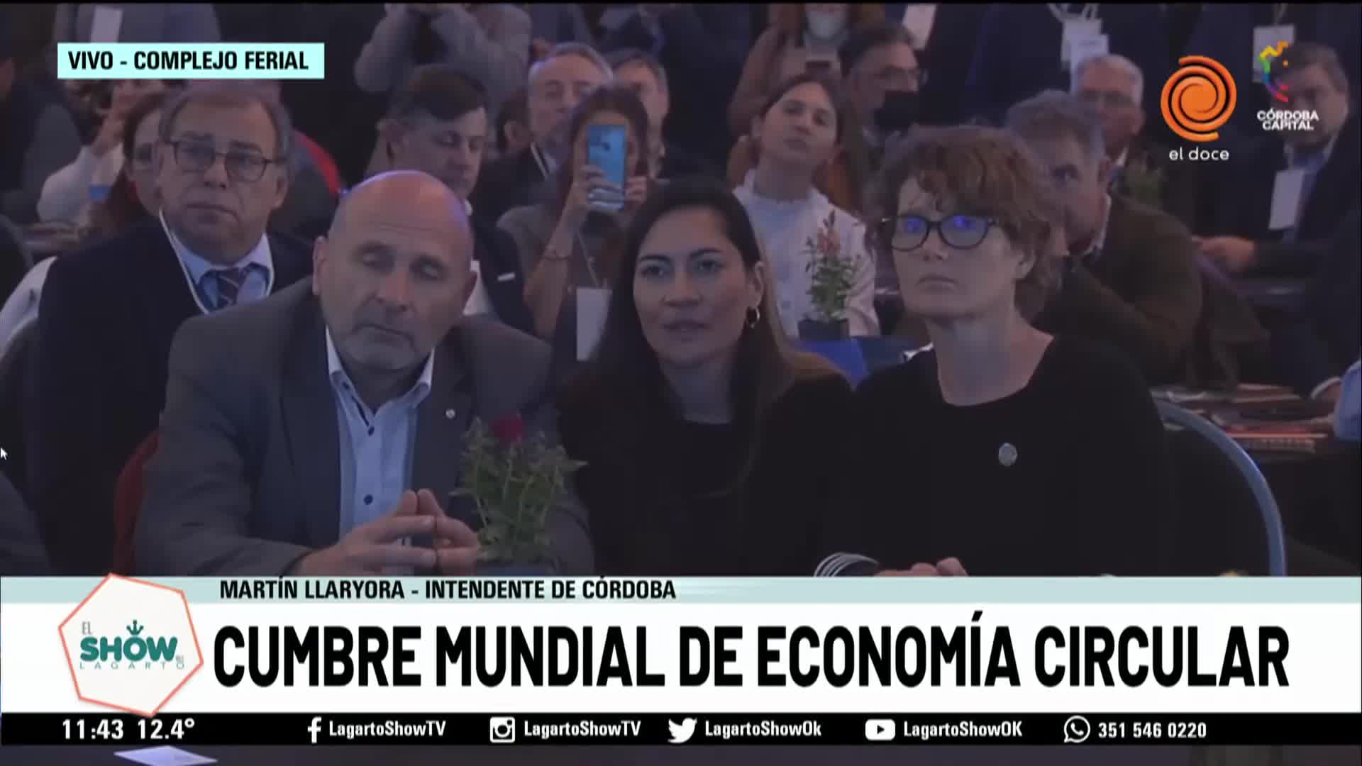 Llaryora inauguró la Cumbre Mundial de Economía Circular