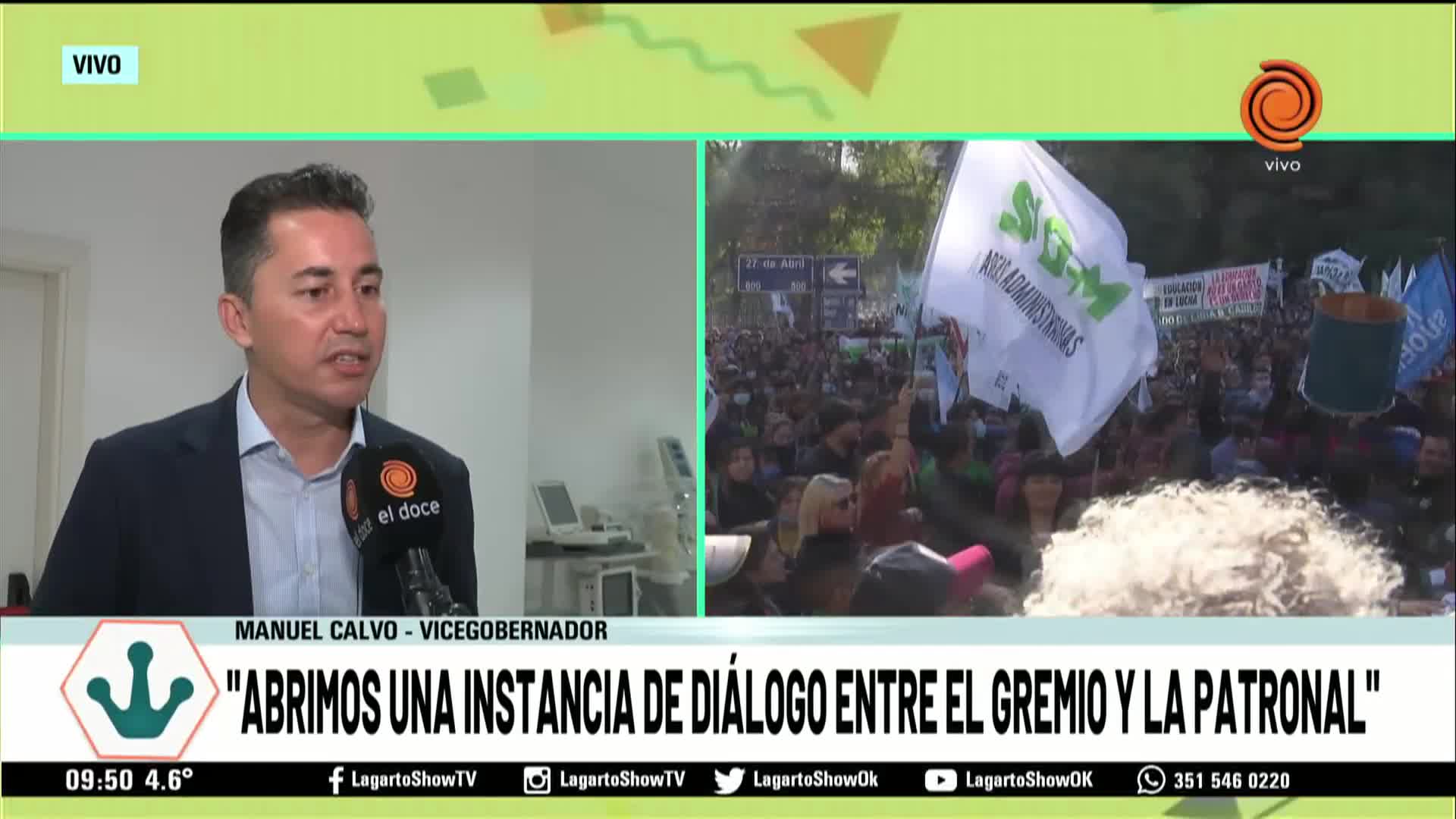 El vicegobernador habló sobre el conflicto entre la Municipalidad y el Suoem