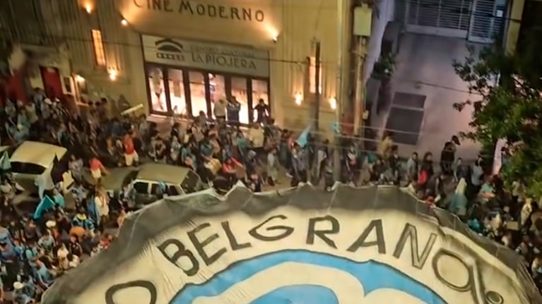 Alberdi se vistió de fiesta con el festejo interminable de Belgrano campeón