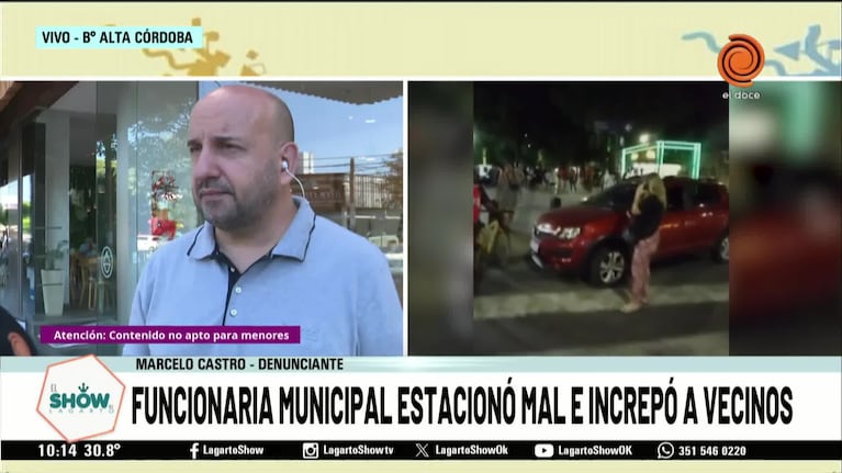 Video: denuncian que una funcionaria municipal tapó una rampa con su auto