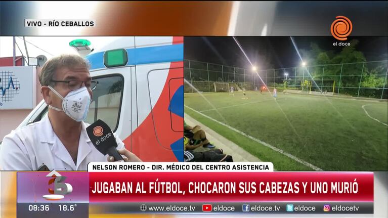 Murió al chocar su cabeza con otro mientras jugaban al fútbol