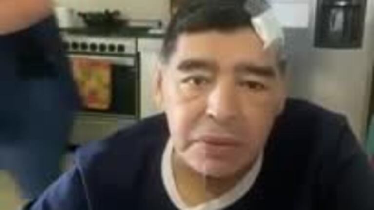 Apareció un video de Maradona hablándole a Luque