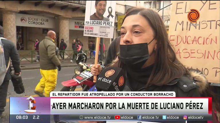 Familiares de Luciano Pérez marcharon para pedir justicia por su muerte
