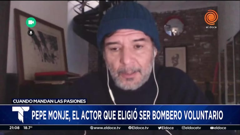 La historia de Pepe Monje, el actor que eligió ser bombero voluntario 