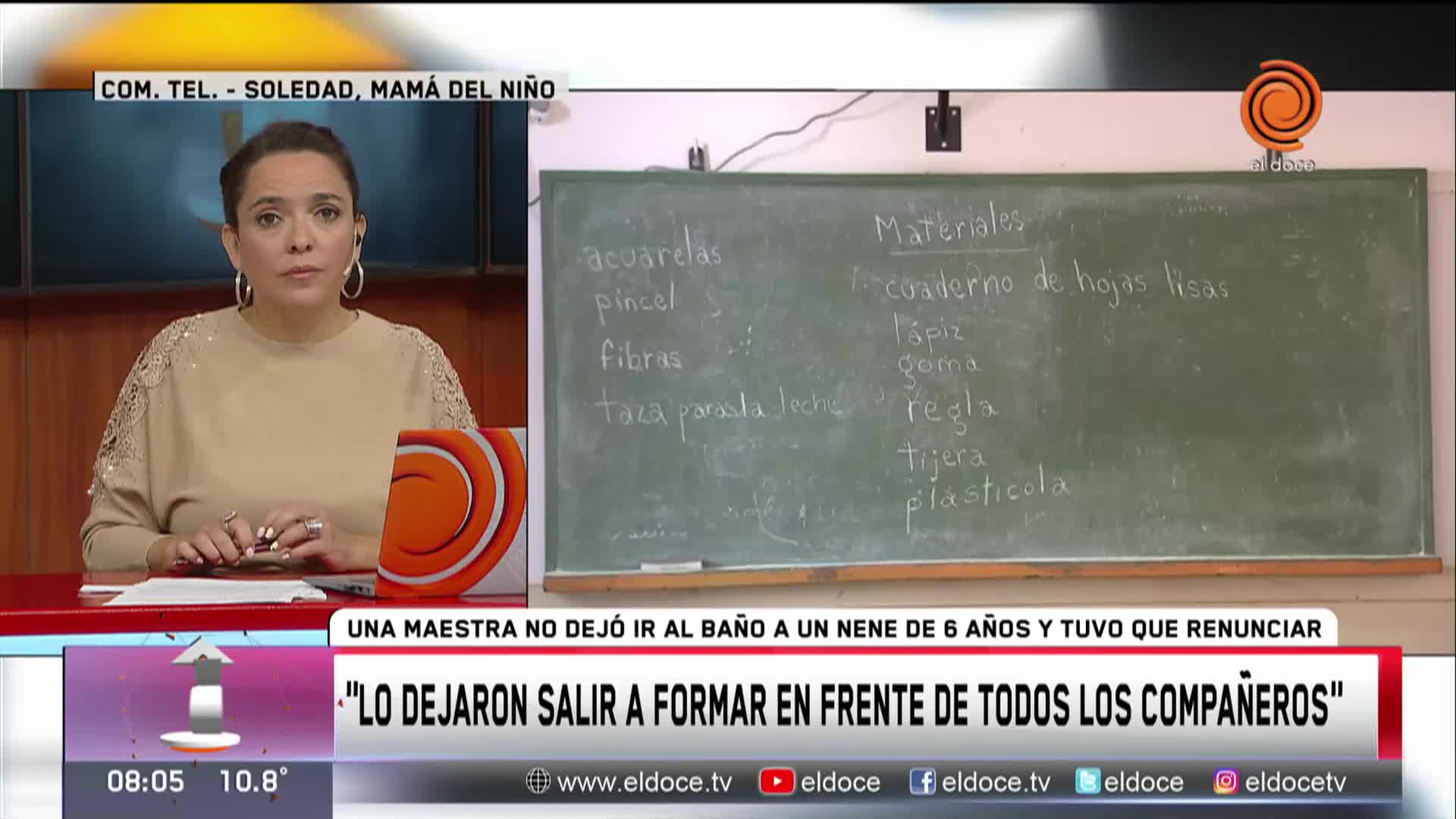 Denunció a una maestra por no dejar ir al baño a su hijo de seis años