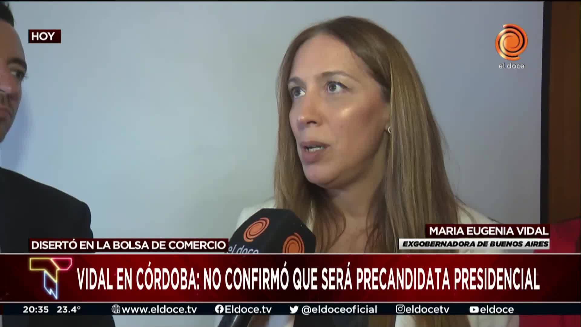 En su paso por Córdoba, Vidal dijo que aún no definió si será candidata 