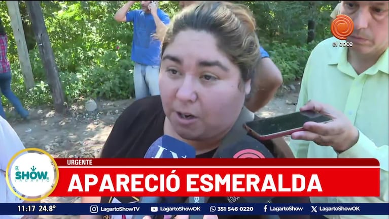 La reacción en la zona cero al conocer la aparición con vida de Esmeralda