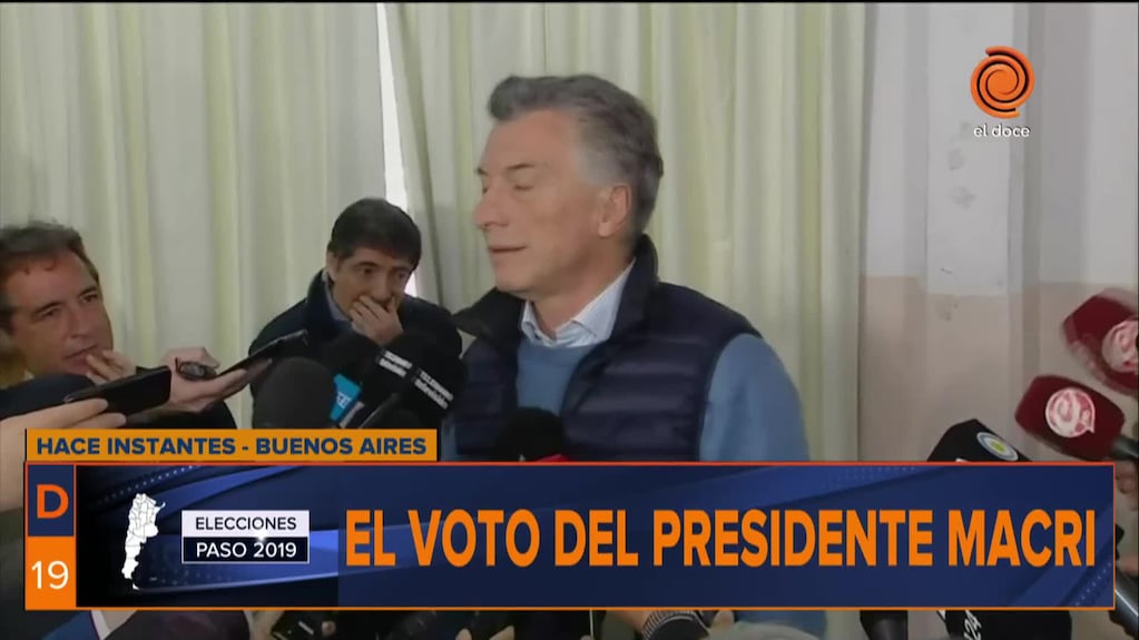 La palabra de Macri y de Alberto Fernández luego de votar