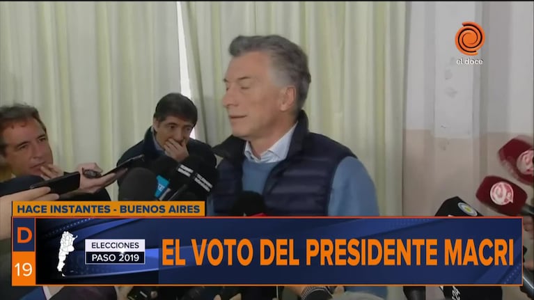 La palabra de Macri y de Alberto Fernández luego de votar