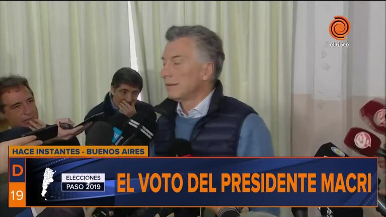 La palabra de Macri y de Alberto Fernández luego de votar
