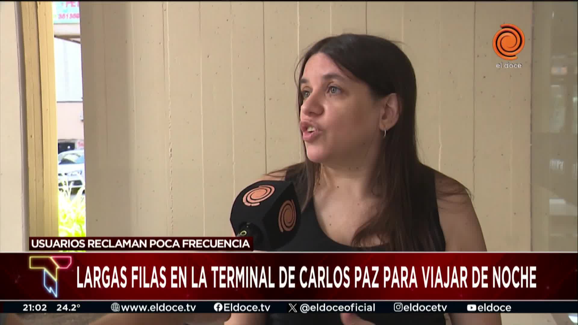 Reclaman poca frecuencia para viajar de noche desde Carlos Paz