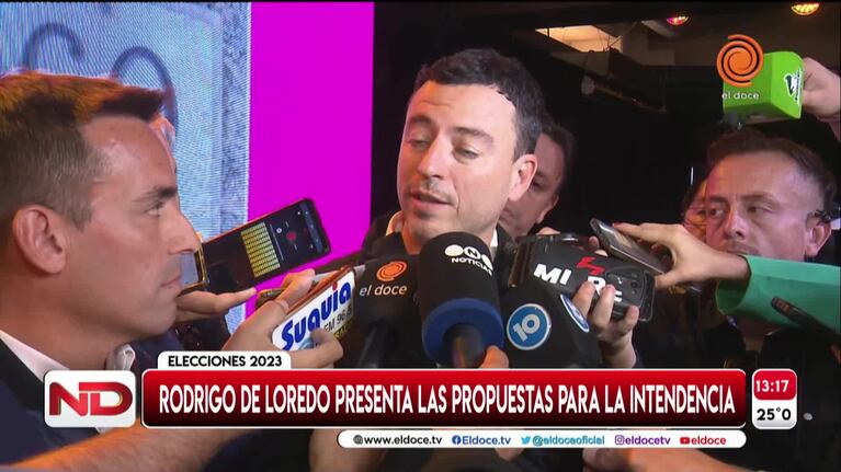 Seguridad: De Loredo advirtió que las propuestas de Llaryora son tardías