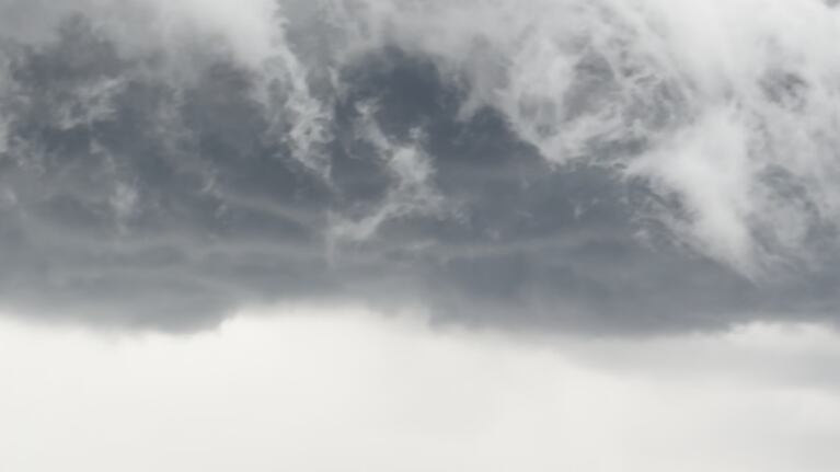 Así se formaba la tormenta entre Río Tercero y Corralito