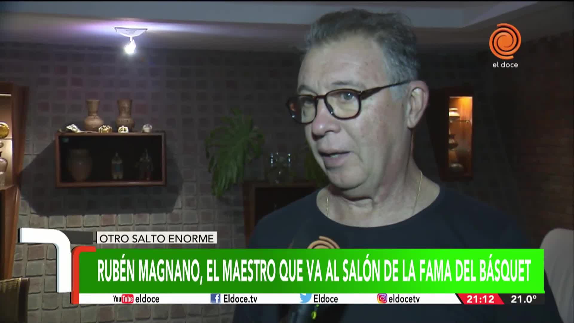 La emoción de Rubén Magnano tras ingresar al salón de la fama de la FIBA