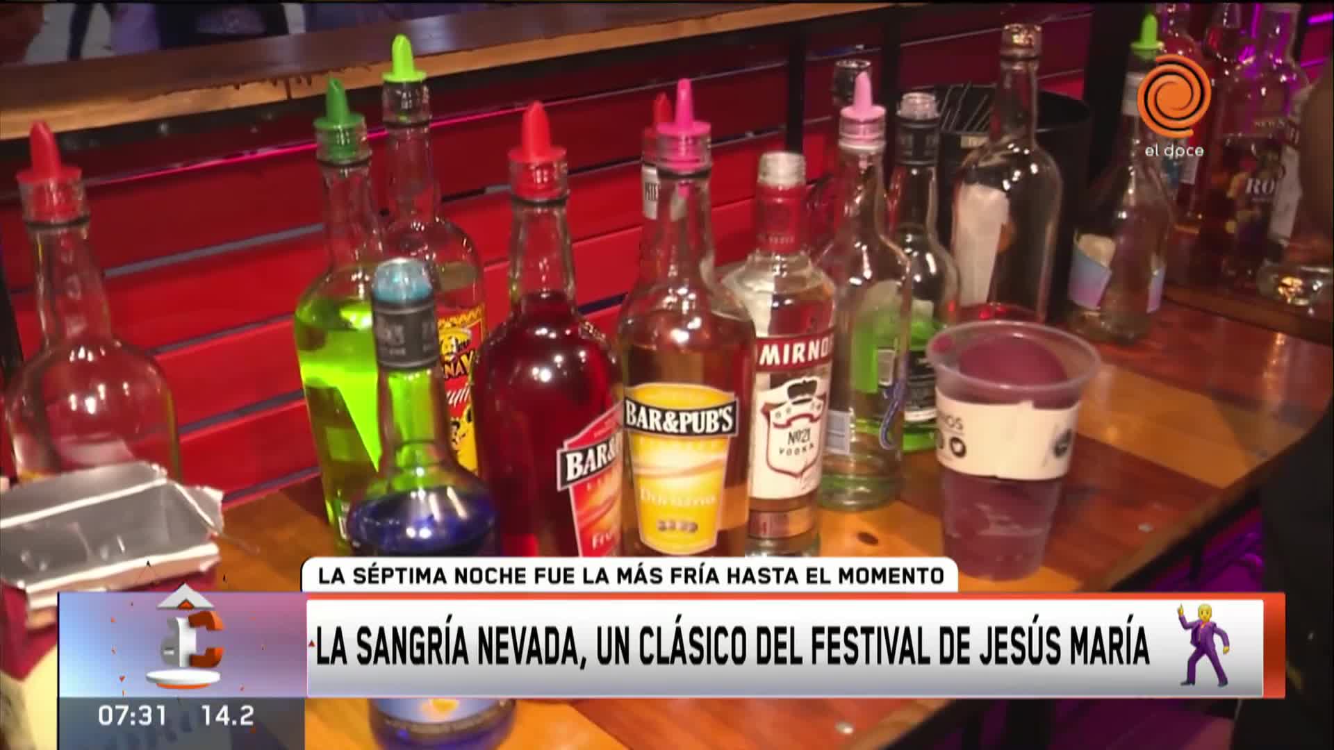 Sangría nevada, el trago elegido en el Festival de Jesús María