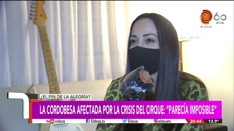 Una cordobesa afectada por la crisis del Cirque du Soleil: "Fue muy angustiante"