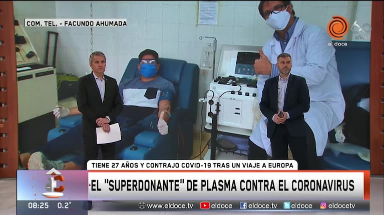 El "superdonante de plasma" que estudia la Universidad Nacional de Córdoba
