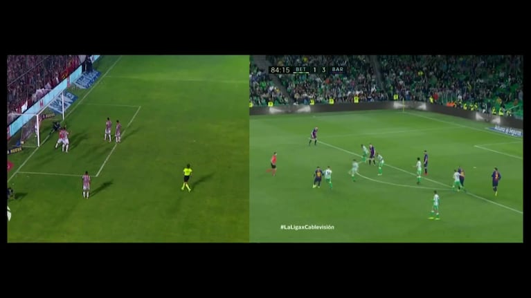 La comparación entre los goles de Bebelo y Messi