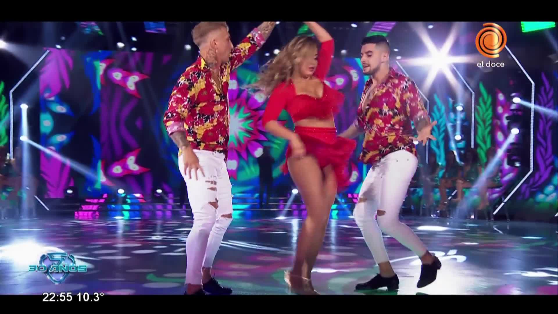 Karina y El Polaco, en la pista del Súper Bailando