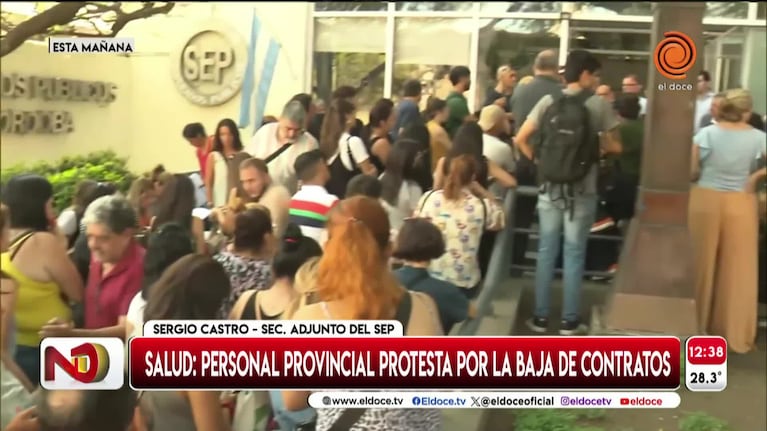 Protestaron por la baja de contratos de personal de salud pública