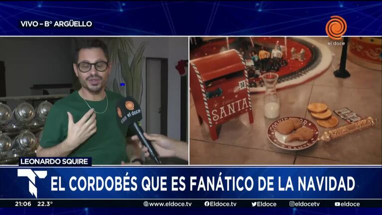 El cordobés que es fanático de la Navidad
