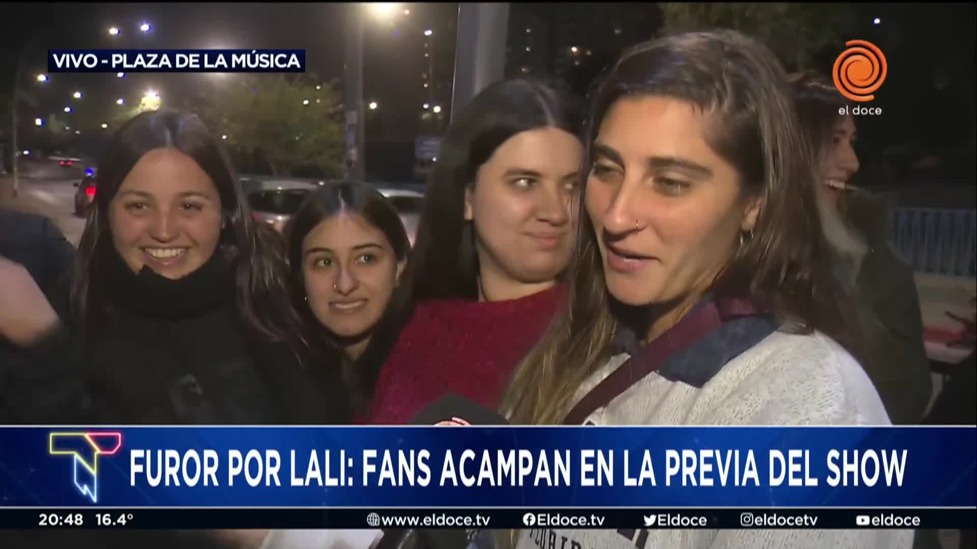 Fanáticas de Lali coparon la Plaza de la Música con más carpas